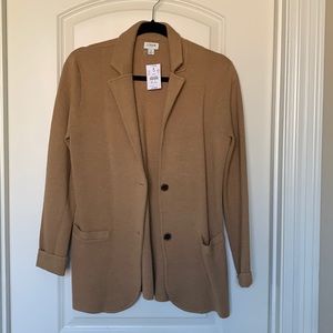 J. Crew Factory knit blazer, camel size S